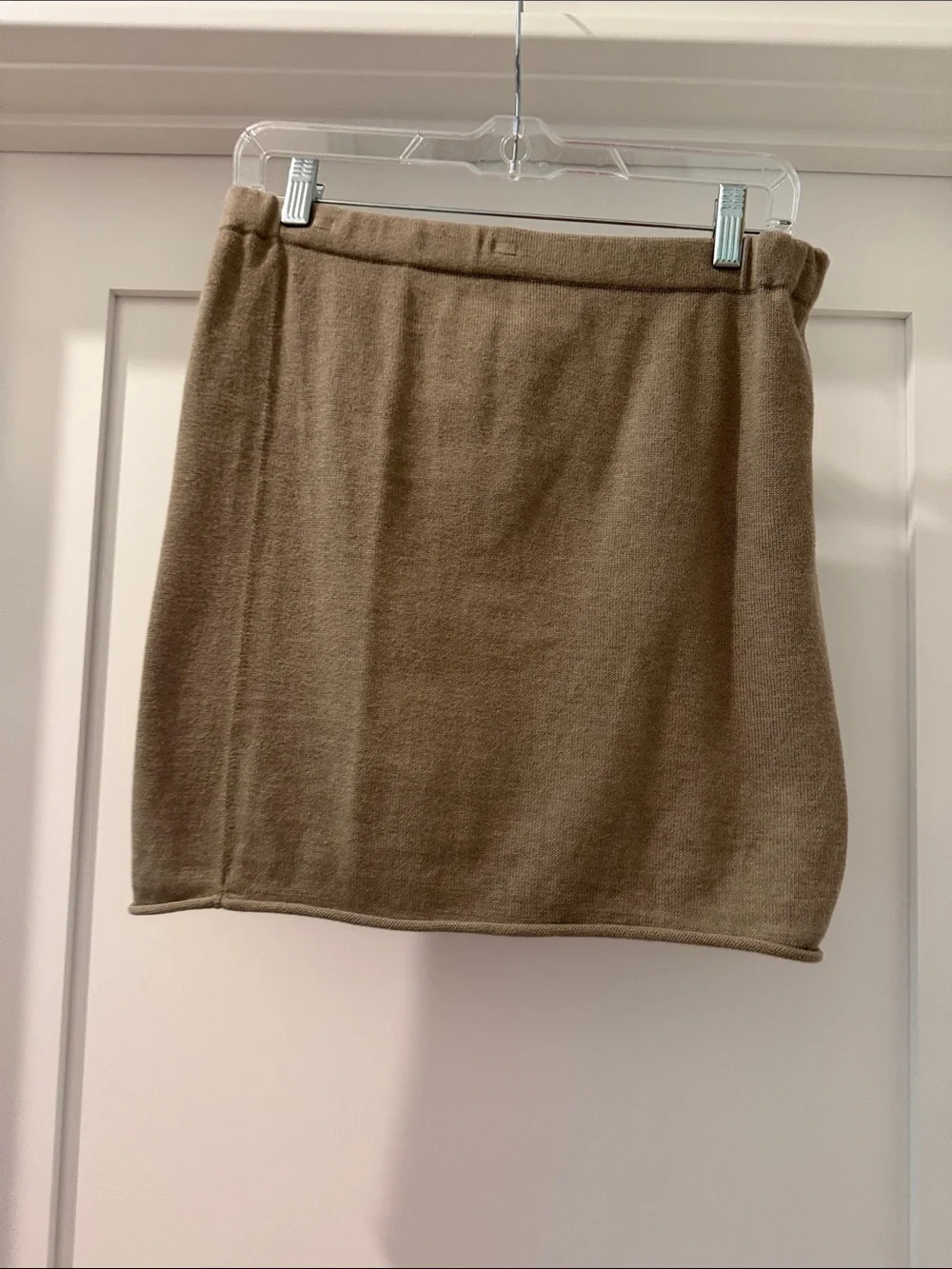 Lauren Manoogian taupe Knit strapless top